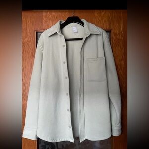 Aritzia TNA Cozy Fleece Boyfriend Shirt Jacket